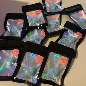 20 bunny rain minies - Holographic Black Pouch Packaging